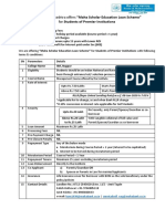 BoM Maha Scholar Scheme One Pager - 2020 For IIM Nagpur