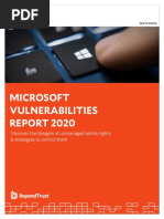 Microsoft Vulnerabilities Report 2020 PDF