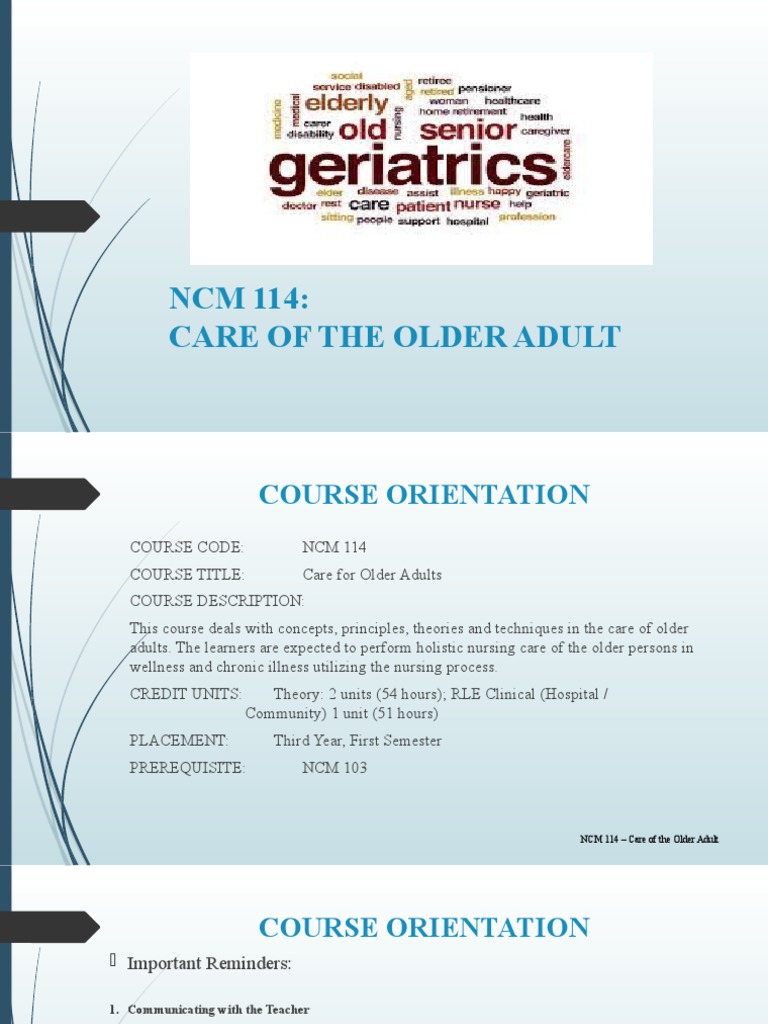 Principles of Geriatric Care | PDF | Ageing | Senescence