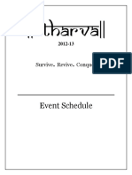 Atharva 2012-13 - Detailed Schedule