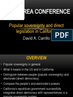 2018 Korea Conference: Popular Sovereignty and Direct Legislation in California