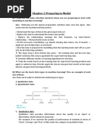 Chapter 2 - Preparing To Model