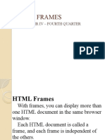 HTML Frames: Computer Iv - Fourth Quarter