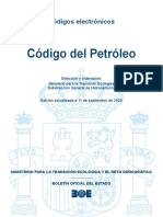 BOE-152 - Codigo - Del - Petroleo - Actualizado A 11 Septiembre 2020 PDF