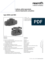 Directional Spool Valves, Pilot-Operated, With Hydraulic or Electro-Hydraulic Actuation Type WEH and WH