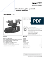 Proportional Directional Valves, Pilot-Operated, Without Electrical Position Feedback Type 4WRZ XE