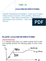 Unit - Iv Plastic Analysis of Structures