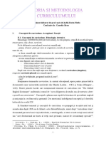 Teoria Si Metodologia Curriculum-Ului PDF