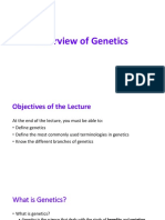 Notes_Overview of Genetics_Chromosome structure & function