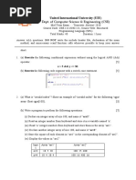 Dept. of Computer Science & Engineering (CSE) : United International University (UIU)