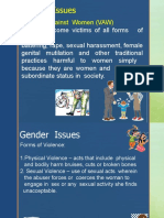 Gender Issues: Violence Against Women (VAW)