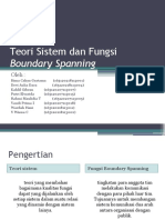 Teori Sistem Dan Fungsi Boundary Spanning