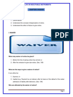 Learning Objectives:: Law On Negotiable Instruments