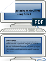 Communicating With Clients Using E-Mail