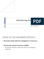 Introduction to What Economists Study