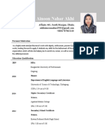 MBA Student CV