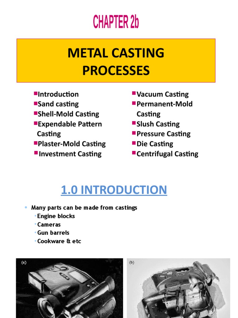 2bCASTING PROCESSES PDF Casting (Metalworking) Foundry