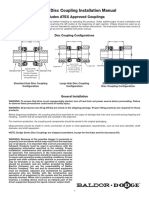 Dodge Disc Coupling Installation Manual: Includes ATEX Approved Couplings