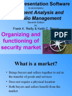 Investment Analysis and Portfolio Management: Organizing and Functioning of Security Market