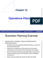 Operations Planning: Author: B. Mahadevan Operations Management: Theory and Practice, 3e