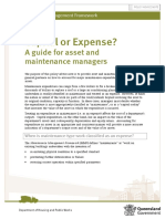 Capital or Expense?: A Guide For Asset and Maintenance Managers