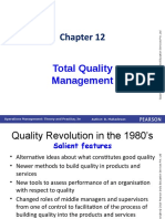 Total Quality Management: Author: B. Mahadevan Operations Management: Theory and Practice, 3e