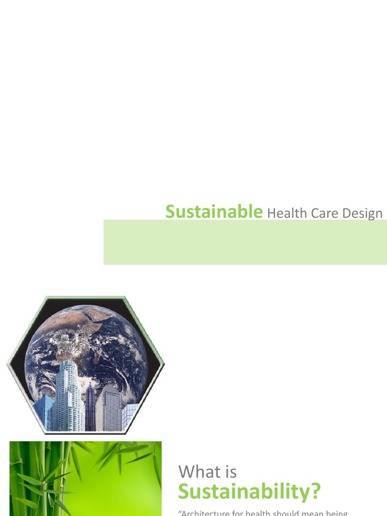 Sustainable Health Care Design Pdf Green Building Sustainability