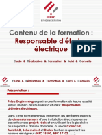 Contenu de La Formation - Responsable D'études Électrique PDF