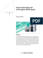 Organic Acids Solution Kit For The Agilent 7100 CE System: Technical Note