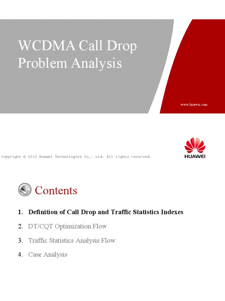 OWO300090 WCDMA Call Drop Problem Analysis ISSUE1.00 | PDF ...