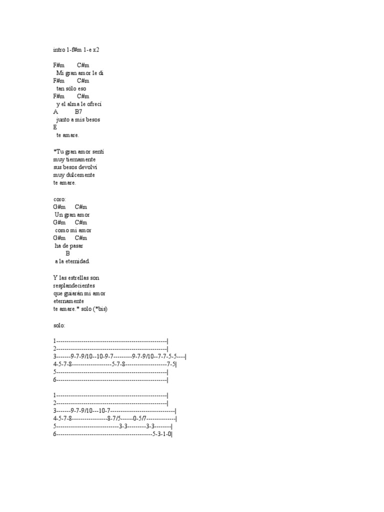 Letras y acordes de 