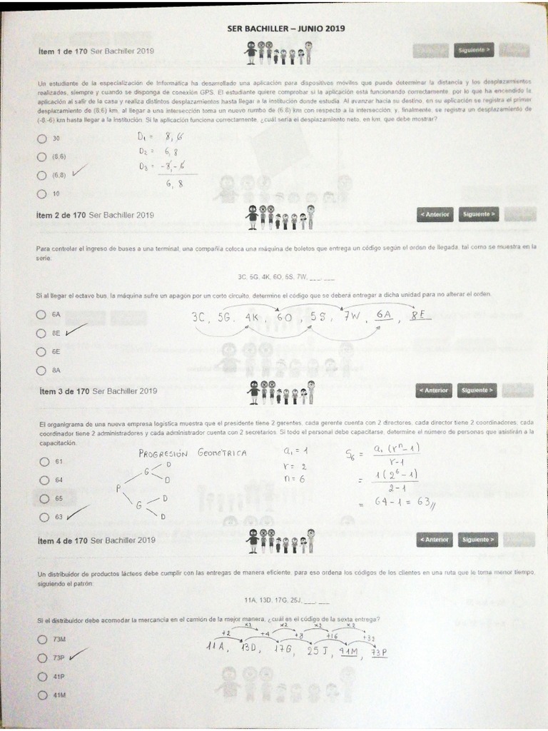 Ser Bachiller Junio 2019 Como Resolver | PDF
