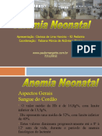 Anemia Neonatal 2012