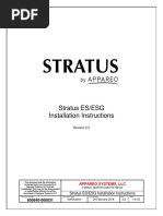 Stratus ES/ESG Installation Instructions