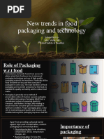 New Trends in Food Packaging and Technology