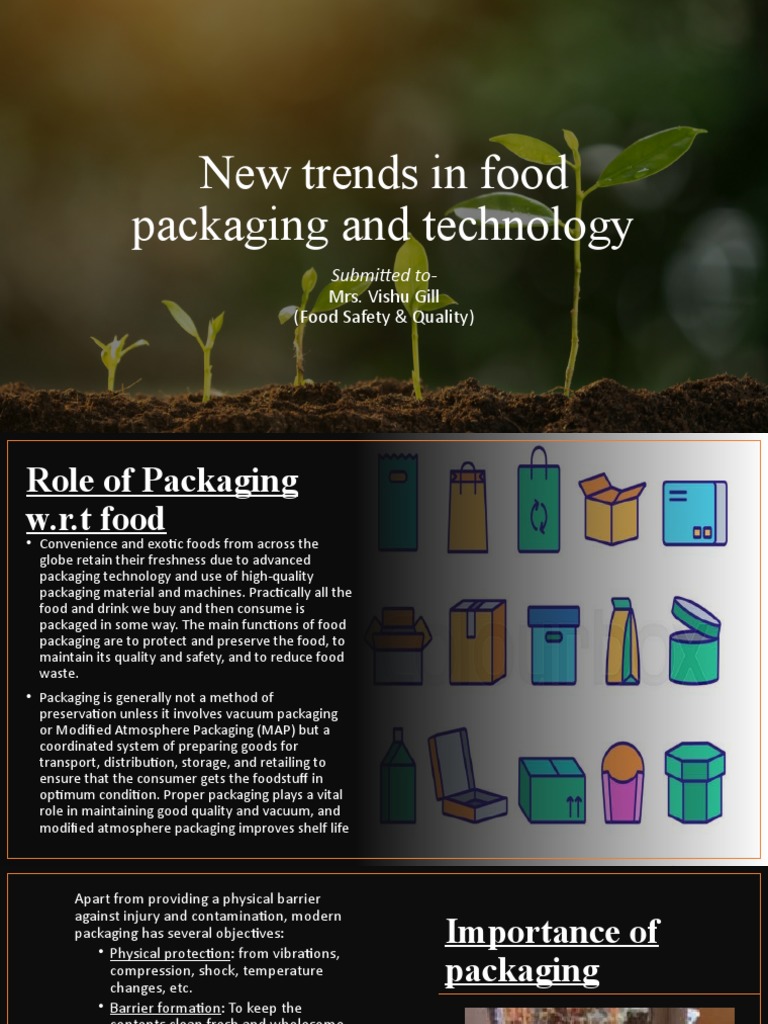 Food Packaging Technologies and Trends