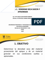 Densidad Seca Suelta y Apisonada 2S 2019