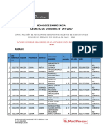 Lista Bonos No Cobrados Julio 2018