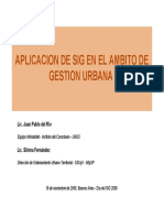 Aplicación de SIG en el ámbito de Gestión Urbana