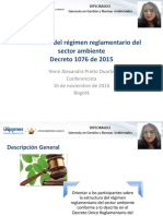 Estructura Del Régimen Reglamentario Del Sector Ambiente.