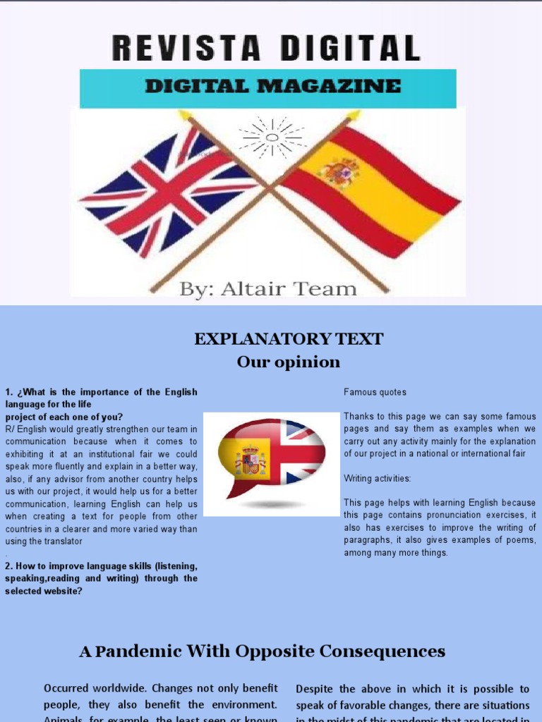 Revista Digital Digital Magazine Altair Team | PDF | English Language ...