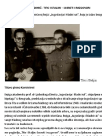 Akademik Ljubodrag Dimić: Tito I Staljin - Susreti I Razgovori