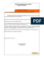 Prefeitura Do Município de Califórnia Estado Do Paraná