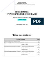 Enseignement Secondaire SVT PDF