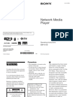 Sony SMP-N100 Network Wifi Media Player PDF