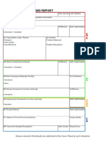 G8D Report: Ensure Relevant Worksheets Are Attached To This Cover Sheet at Each Discipline