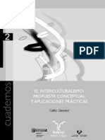 Gimenez. El Interculturalismo. Propuesta Conceptual y Aplicaciones Prácticas PDF