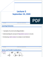 September 24, 2020: 09/24/2020 ELEC2501: Lecture 5 (Kupchak Fall 2020) 1