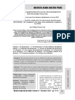 La Denuncia Administrativa en El Procedimiento Disciplinario Policial - Autor José María Pacori Cari