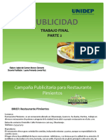 Publicidad: Trabajo Final Parte 2